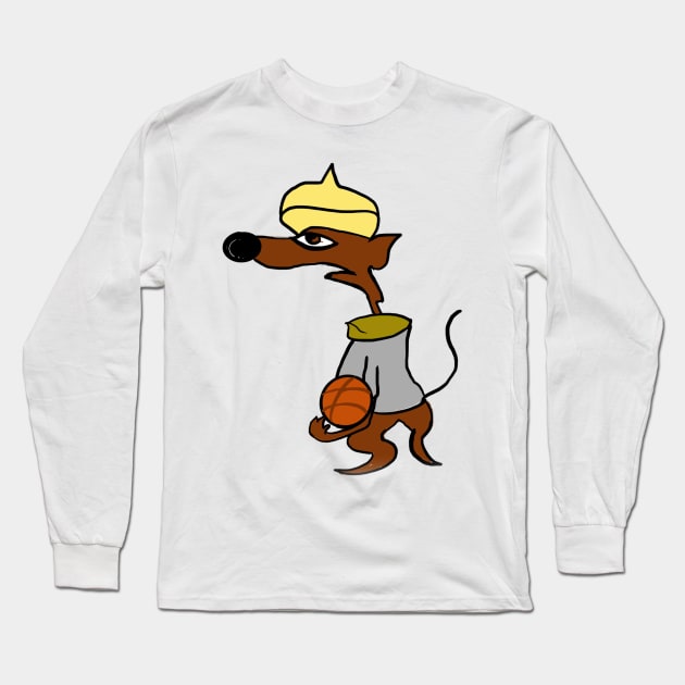 Ratty Ball Long Sleeve T-Shirt by Joker & Angel